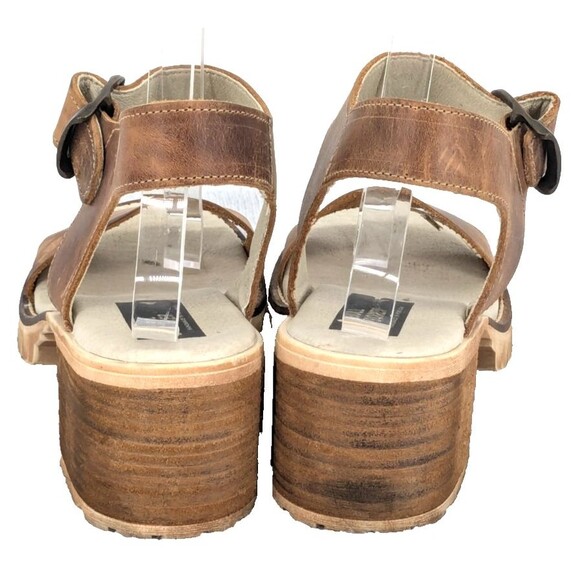 Bull Boxer Sandals 38EU 8US Brown Leather Upper Portugal Celia - Picture 5 of 10